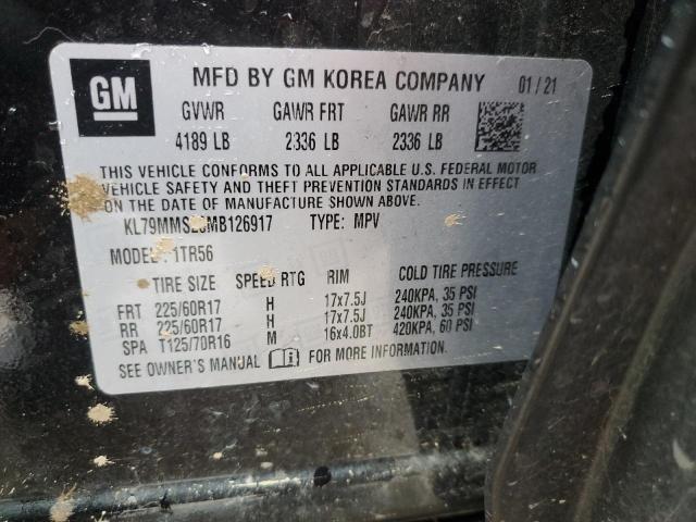 2021 CHEVROLET TRAILBLAZE - KL79MMS20MB126917