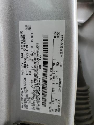 2019 FORD F150 SUPER - 1FTEW1E45KKC33949