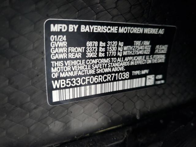 2024 BMW IX M60 WB533CF06RCR71038
