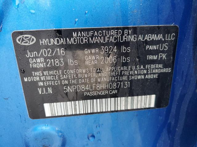 2017 HYUNDAI ELANTRA SE - 5NPD84LF8HH087131