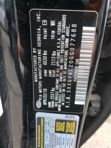 2016 KIA OPTIMA SXL 5XXGV4L20GG077688