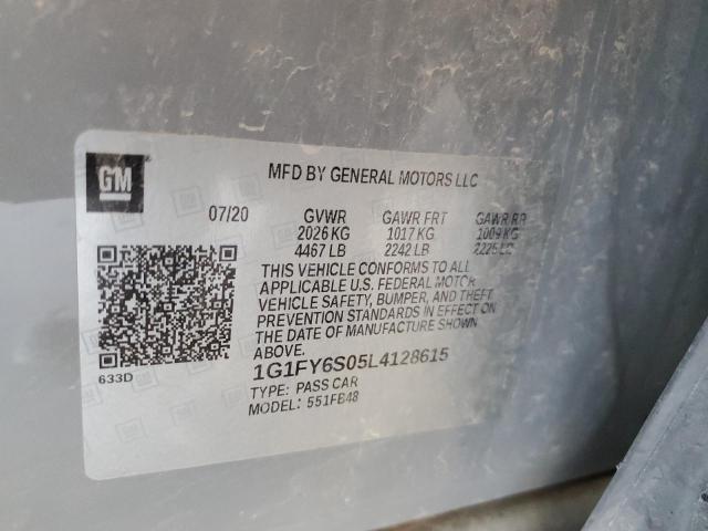2020 CHEVROLET BOLT EV LT - 1G1FY6S05L4128615