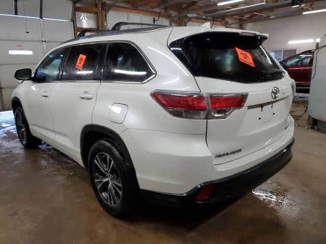 Vin: 5tdjkrfh5gs276410, lot: 47441565, toyota highlander xle 20162