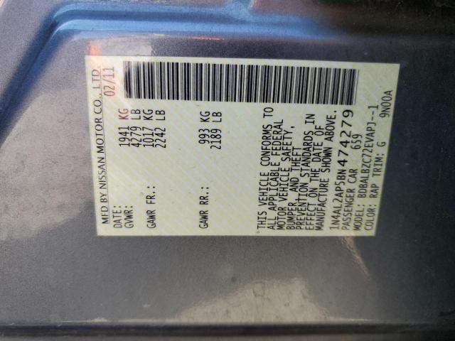 2011 NISSAN ALTIMA BAS - 1N4AL2AP5BN474279