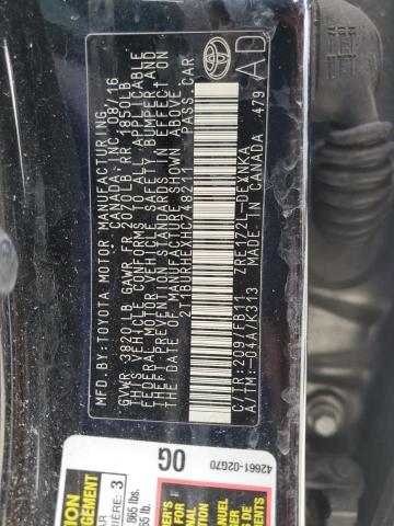 2017 TOYOTA COROLLA L - 2T1BURHEXHC748211