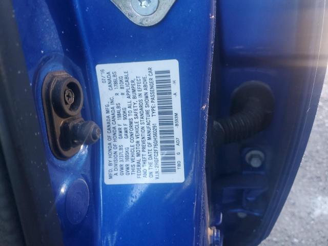 2016 HONDA CIVIC EX - 2HGFC2F76GH560291
