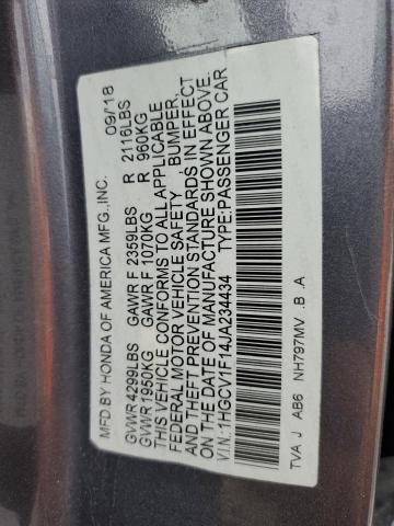 2018 HONDA ACCORD LX - 1HGCV1F14JA234434