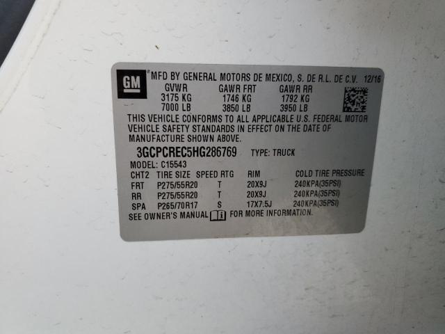 2017 CHEVROLET SILVERADO - 3GCPCREC5HG286769