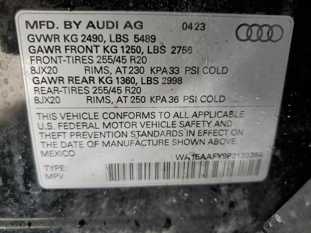 2023 AUDI Q5 SPORTBA WA15AAFY9P2139364