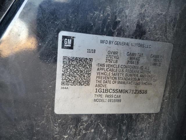 2019 CHEVROLET CRUZE LS - 1G1BC5SM0K7123538