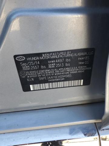 2015 HYUNDAI SONATA SPO - 5NPE34AF6FH094985