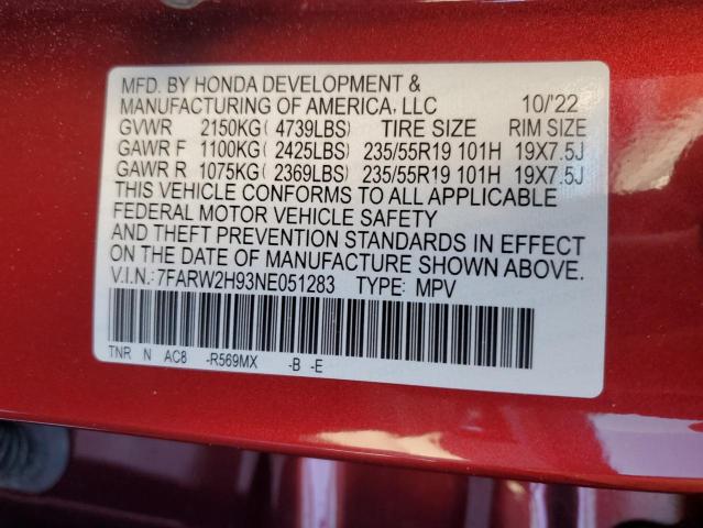 2022 HONDA CR-V TOURI #3285091375