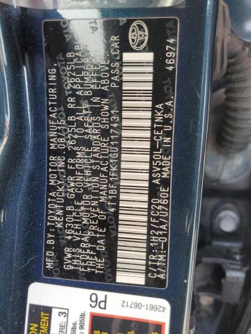 2016 TOYOTA CAMRY LE - 4T1BF1FK1GU117431