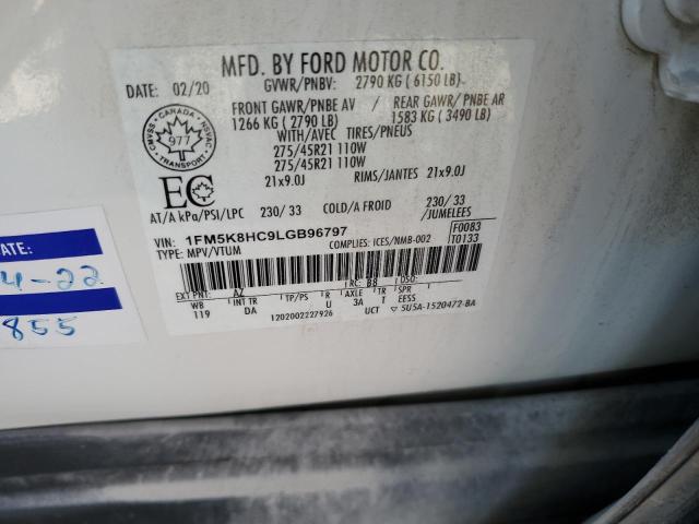 2020 FORD EXPLORER P - 1FM5K8HC9LGB96797