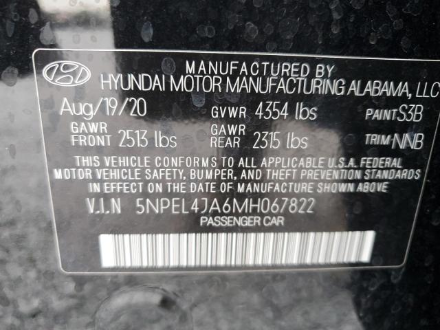 2021 HYUNDAI SONATA SEL - 5NPEL4JA6MH067822