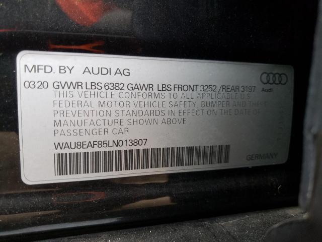 2020 AUDI A8 L WAU8EAF85LN013807