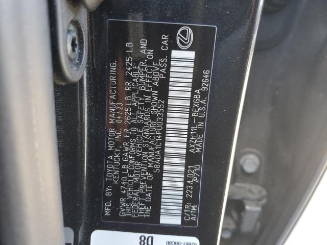 2023 LEXUS ES 300H BA 58ADA1C14PU033552