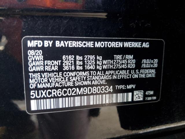 2021 BMW X5 XDRIVE4 - 5UXCR6C02M9D80334