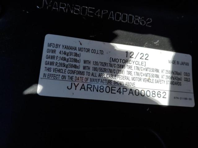2023 YAMAHA MTM890 JYARN80E4PA000862