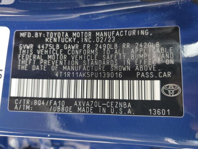 2023 TOYOTA CAMRY LE - 4T1R11AK5PU139016