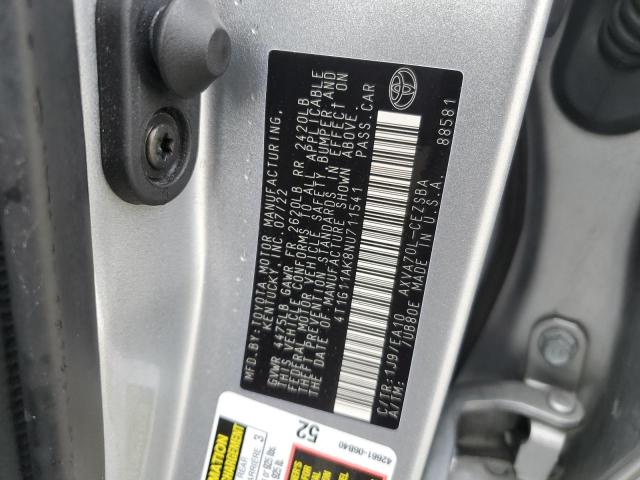 2022 TOYOTA CAMRY SE 4T1G11AK8NU711541