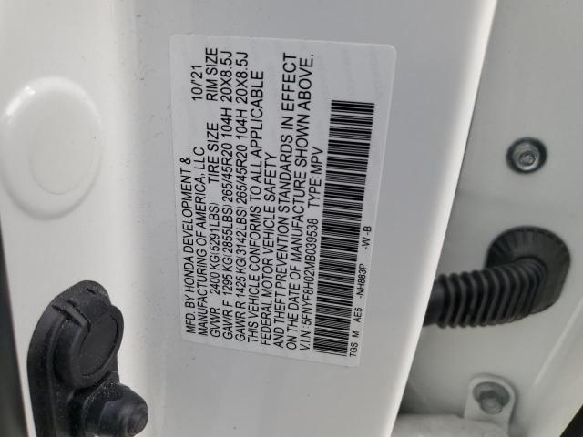 2021 HONDA PASSPORT E - 5FNYF8H02MB039538