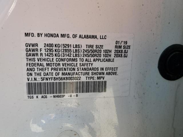 2019 HONDA PASSPORT E - 5FNYF8H56KB003022