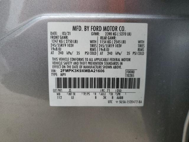 2021 FORD EDGE TITAN - 2FMPK3K9XMBA21606