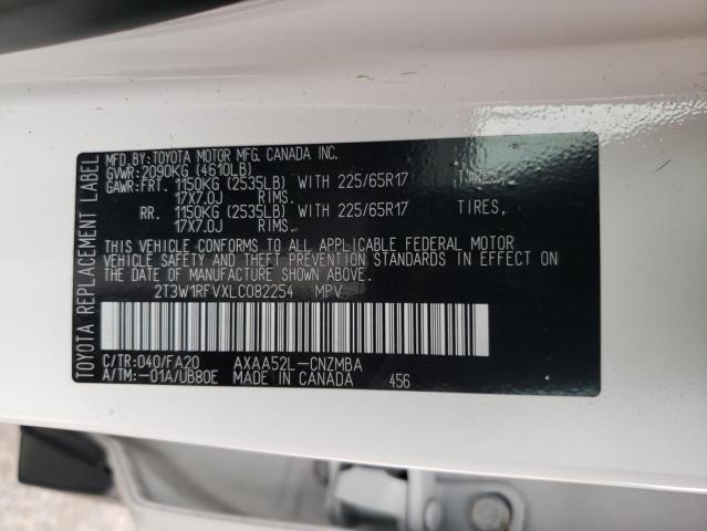 2020 TOYOTA RAV4 XLE - 2T3W1RFVXLC082254