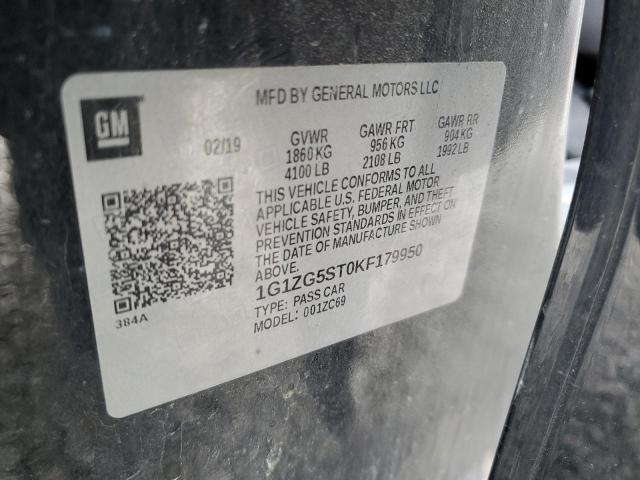 2019 CHEVROLET MALIBU RS - 1G1ZG5ST0KF179950