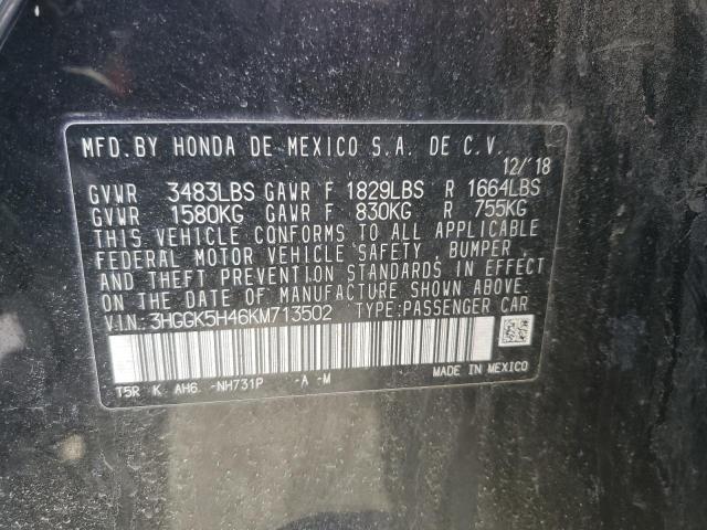 2019 HONDA FIT LX 3HGGK5H46KM713502