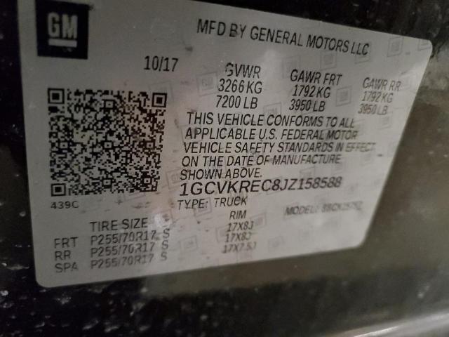 2018 CHEVROLET SILVERADO - 1GCVKREC8JZ158588