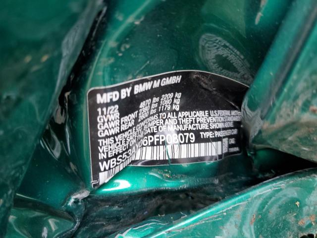 2023 BMW M3 WBS53AY06PFP08079