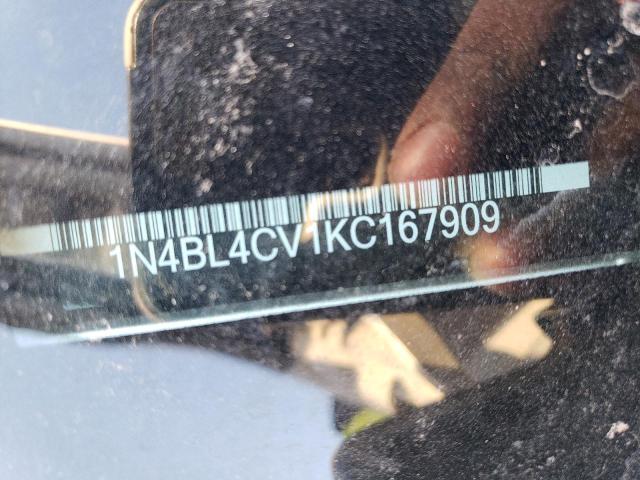 2019 NISSAN ALTIMA SR - 1N4BL4CV1KC167909