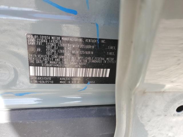 2021 TOYOTA RAV4 XLE P - 4T3B6RFV4MU050447