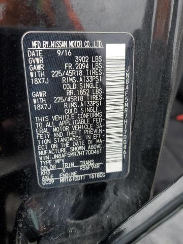 2017 NISSAN JUKE S - JN8AF5MR7HT700461