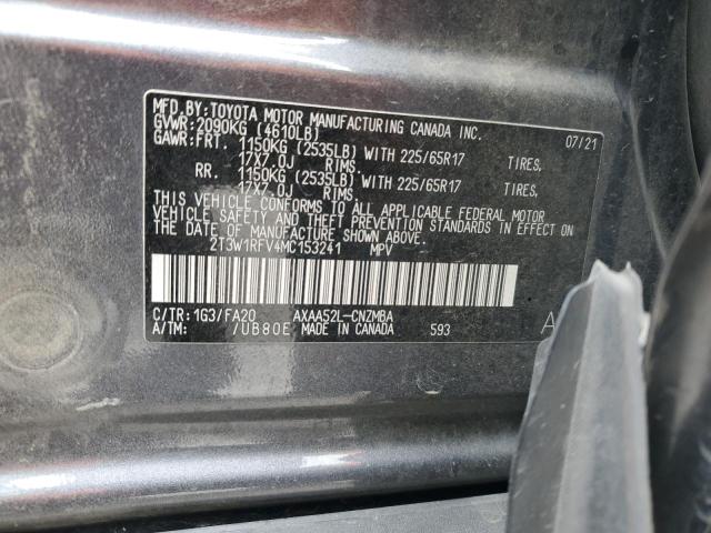 2021 TOYOTA RAV4 XLE - 2T3W1RFV4MC153241