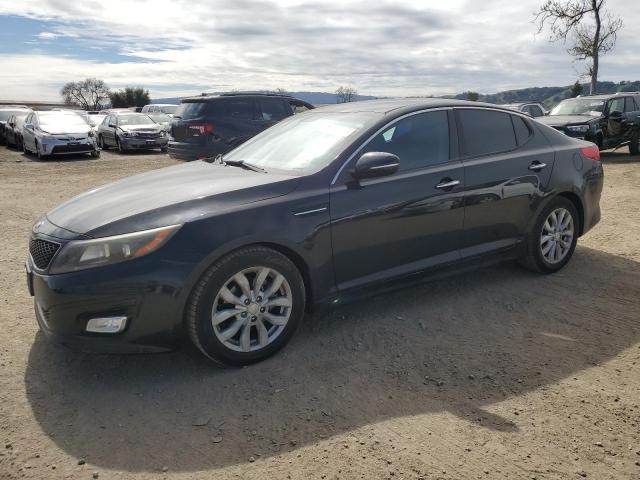 KIA OPTIMA LX 2015 black  gas 5XXGM4A7XFG451739 photo #1