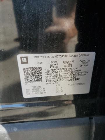 2020 CHEVROLET EQUINOX LT - 2GNAXUEV3L6282892