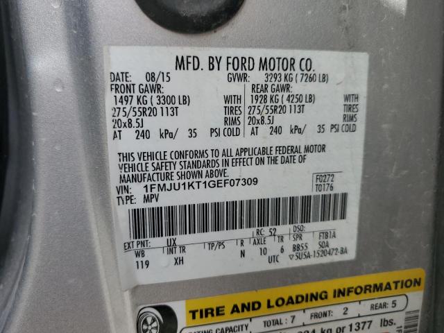 2016 FORD EXPEDITION - 1FMJU1KT1GEF07309
