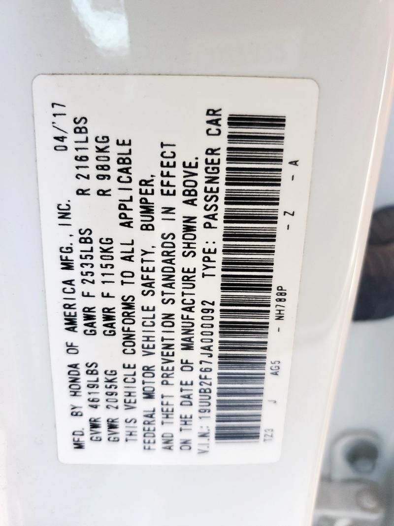 2018 ACURA TLX TECH+A - 19UUB2F67JA000092