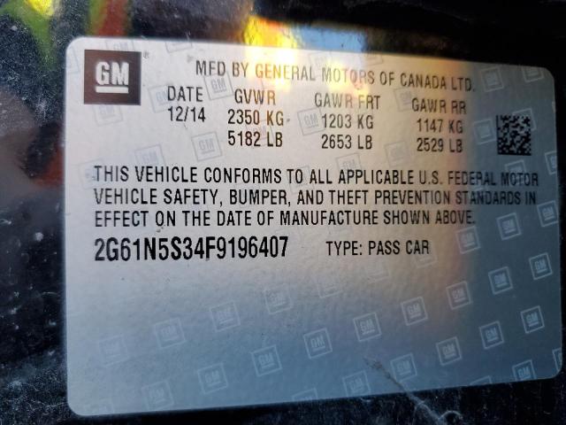 2015 CADILLAC XTS LUXURY 2G61N5S34F9196407