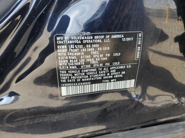 2018 VOLKSWAGEN ATLAS SE - 1V2DR2CAXJC549243