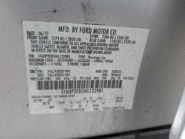 2017 FORD TAURUS SEL - 1FAHP2E85HG132981