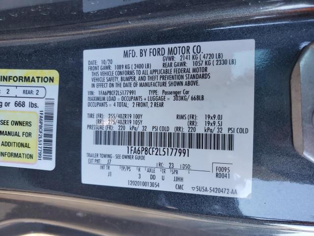 2020 FORD MUSTANG GT - 1FA6P8CF2L5177991