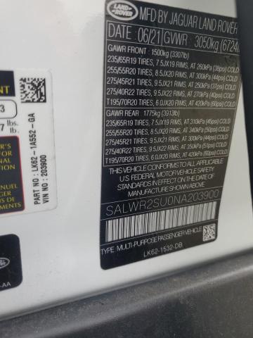 2022 LAND ROVER RANGE ROVE - SALWR2SU0NA203900