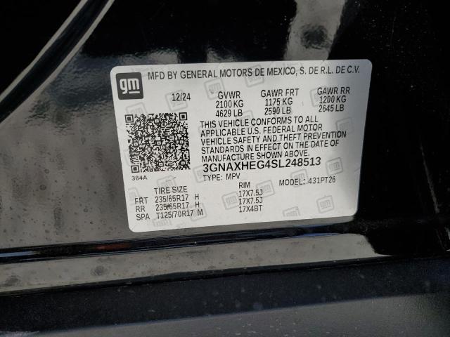 2025 CHEVROLET EQUINOX LT - 3GNAXHEG4SL248513