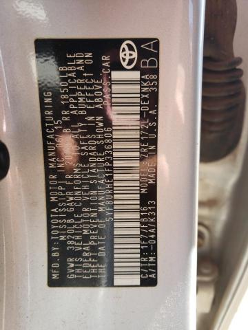 2015 TOYOTA COROLLA L - 5YFBURHE1FP336806