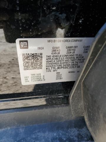 2025 CHEVROLET TRAX 2RS KL77LJEP5SC131716