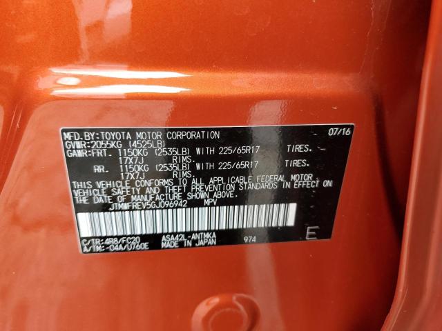 2016 TOYOTA RAV4 XLE - JTMWFREV5GJ096942